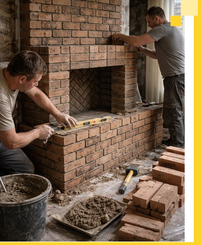 Изготовление и установка кирпичных каминов в Владикавказе