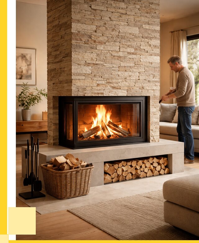 Дровяной камин под ключ в Владикавказе от 206160 р. | ЭриданВкз