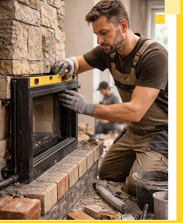 Дровяные камины под ключ в Владикавказе: монтаж, обустройство