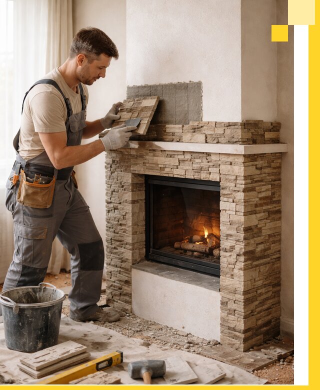 Изготовление и монтаж каминов для дома под ключ в Владикавказе