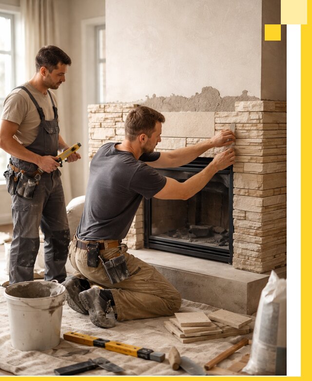 Установка и монтаж каминов для загородного дома в Владикавказе