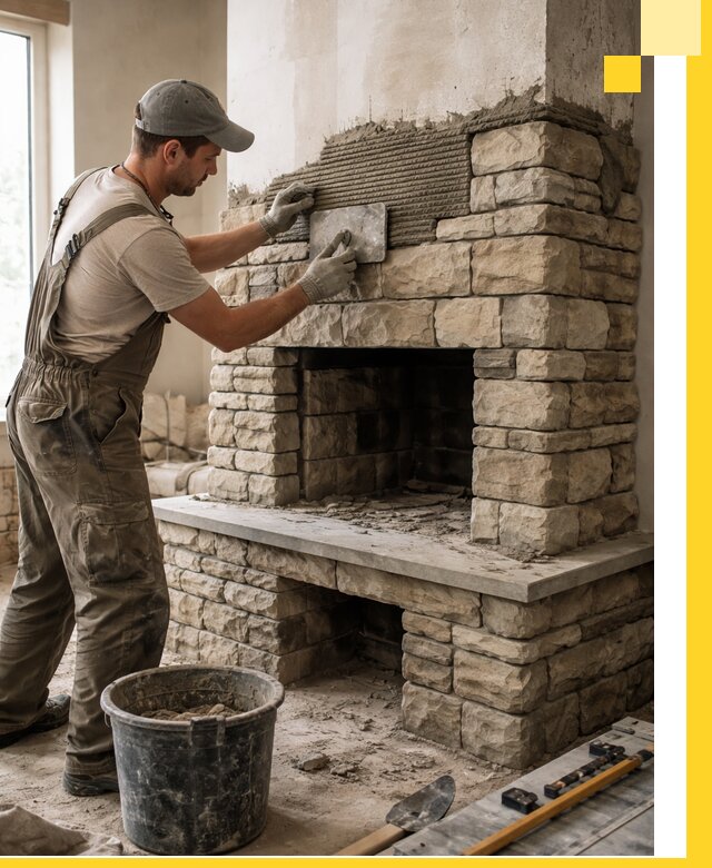 Строительство каминов под ключ в Владикавказе от проектирования до монтажа