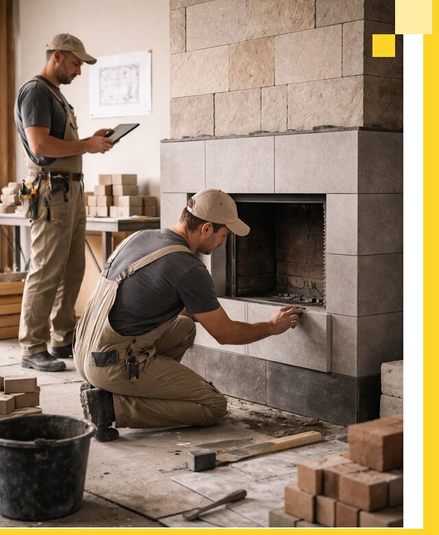 Индивидуальные проекты каминов и каминных систем в Владикавказе