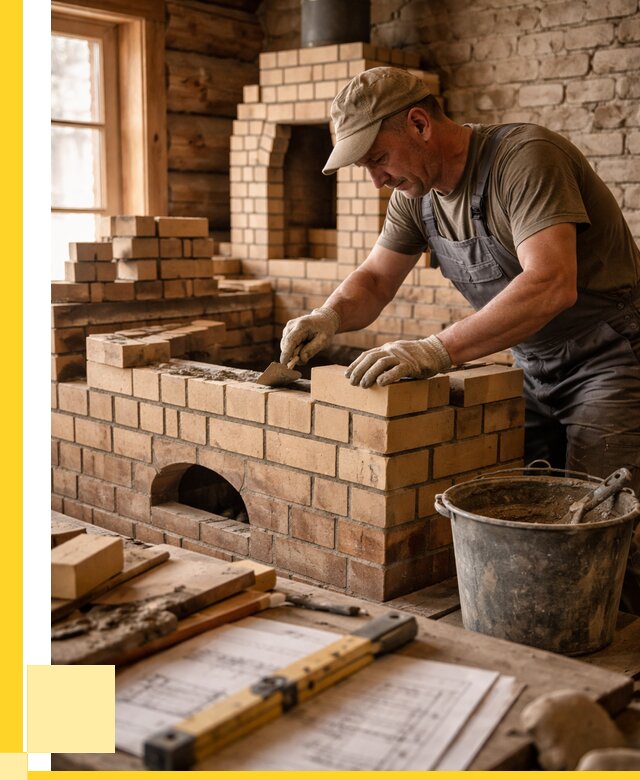 Кладка печей из кирпича в Владикавказе цены от 30924 р. - ЭриданВкз