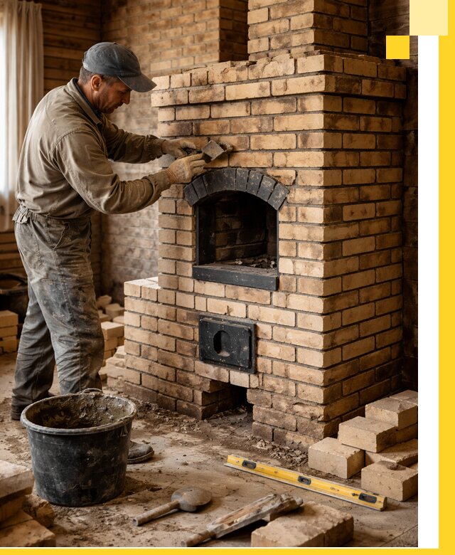 Кирпичные печи под ключ в Владикавказе: проектирование и кладка