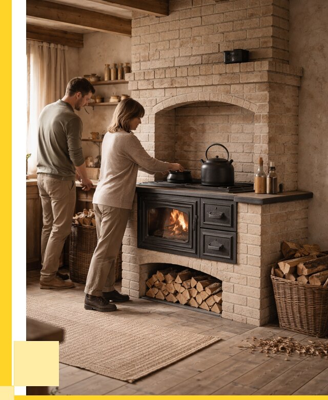 Печи с плитой в Владикавказе от 46386 р. | ЭриданВкз — кирпичная печь