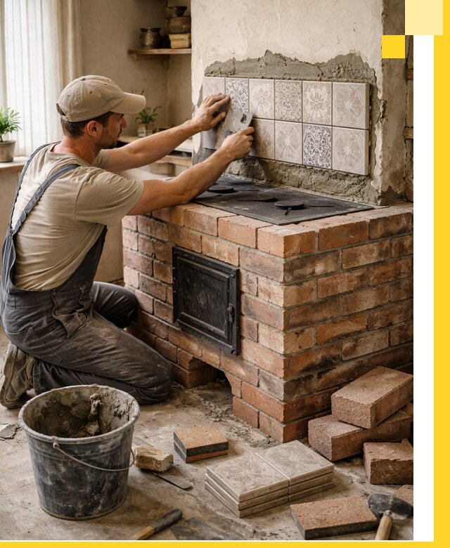 Печи с плитой на заказ монтаж гарантия и сервис в Владикавказе