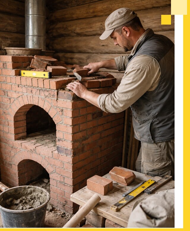 Изготовление и установка русских печей в Владикавказе под ключ