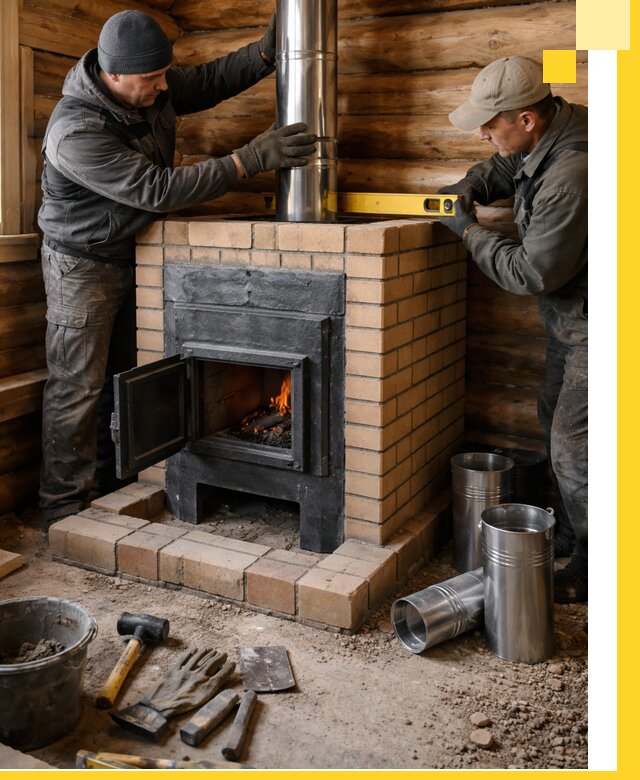 Проектирование, изготовление и установка банных печей в Владикавказе