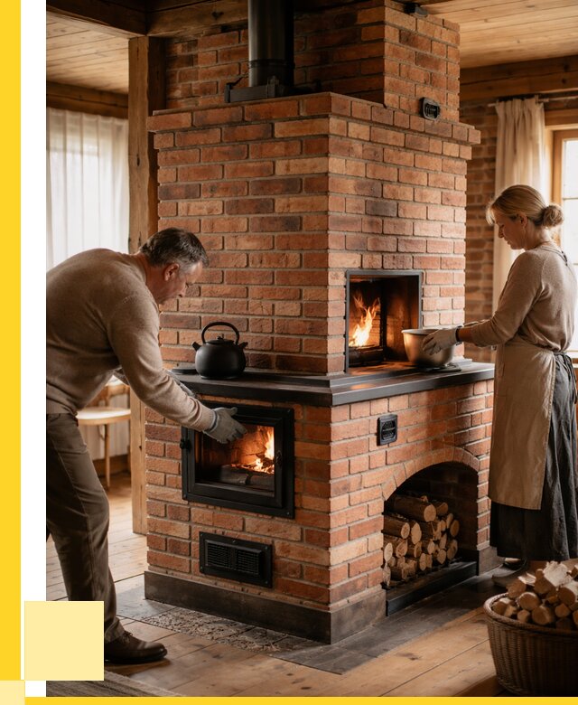 Печи для загородного дома под ключ в Владикавказе от 82464 р. | ЭриданВкз