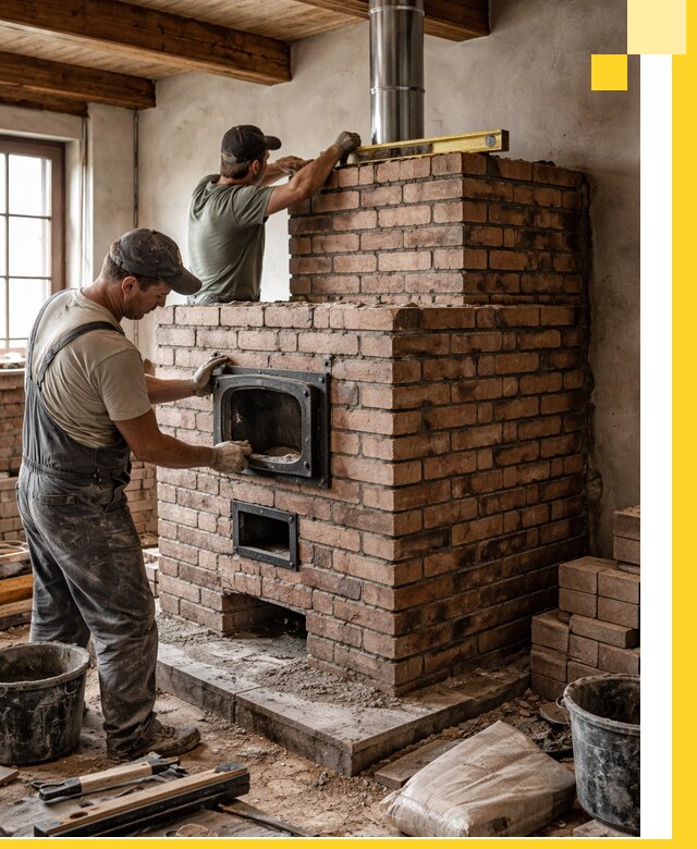 Печи для загородного дома под ключ в Владикавказе — монтаж и сервис