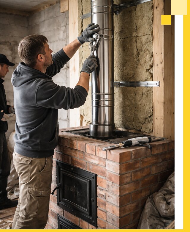 Изготовление и монтаж печей и дымоходов под ключ в Владикавказе