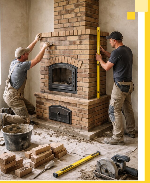 Продажа и установка печей и каминов для дома под ключ в Владикавказе