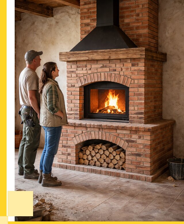 Печи камины из кирпича в Владикавказе от 123696 р. | ЭриданВкз