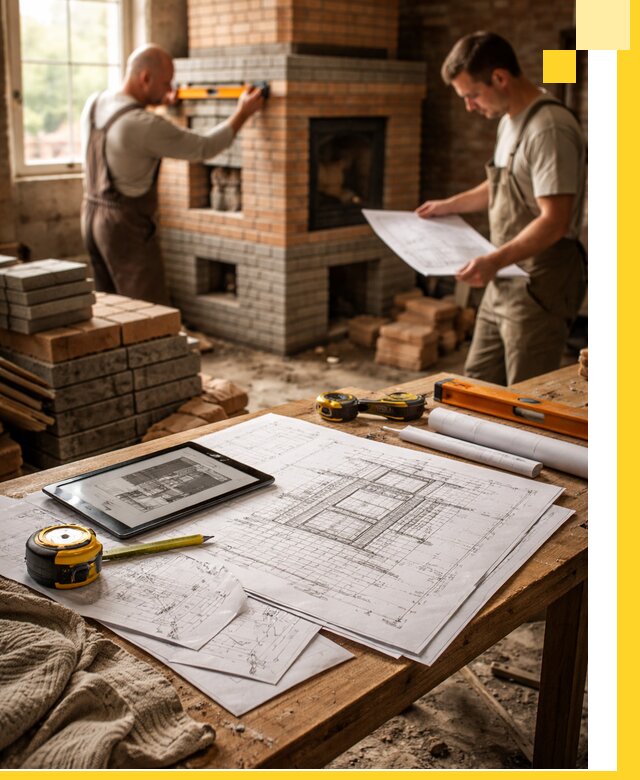 Проекты печей и каминов с индивидуальным дизайном в Владикавказе