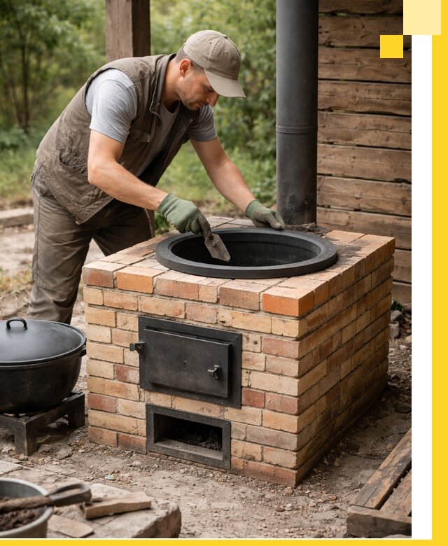 Изготовление и установка печей для казана в Владикавказе под ключ