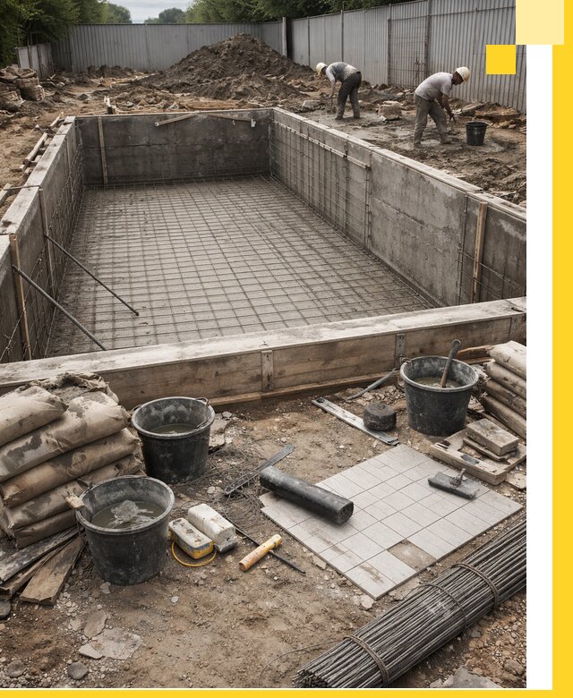 Строительство бассейнов под ключ в Владикавказе, дизайн и монтаж