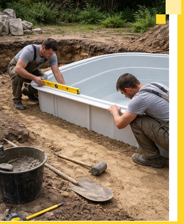 Производство и установка пластиковых бассейнов в Владикавказе под ключ