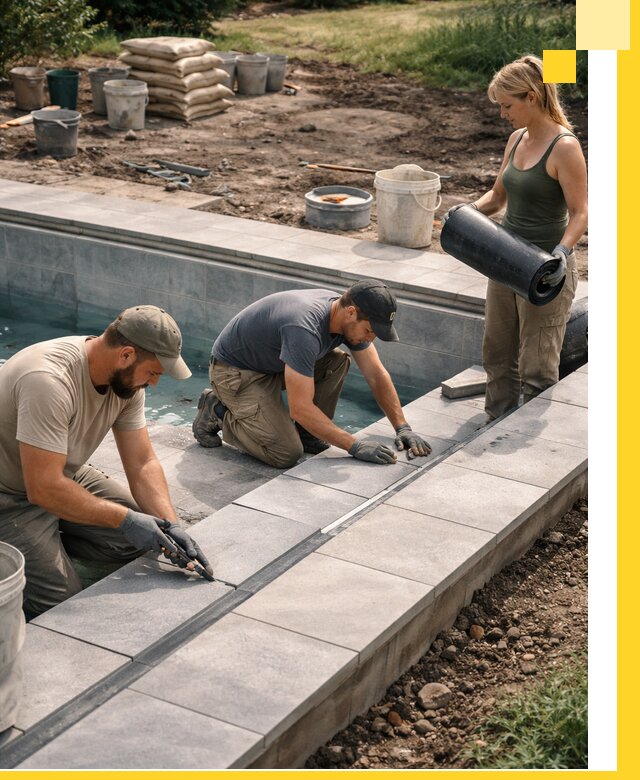 Строительство и монтаж уличных бассейнов под ключ в Владикавказе