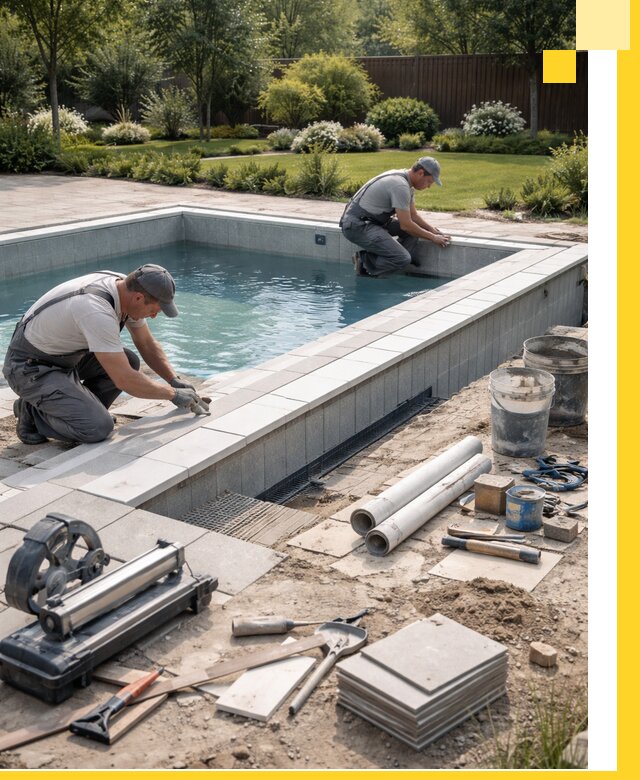 Строительство открытых бассейнов под ключ в Владикавказе профессионально