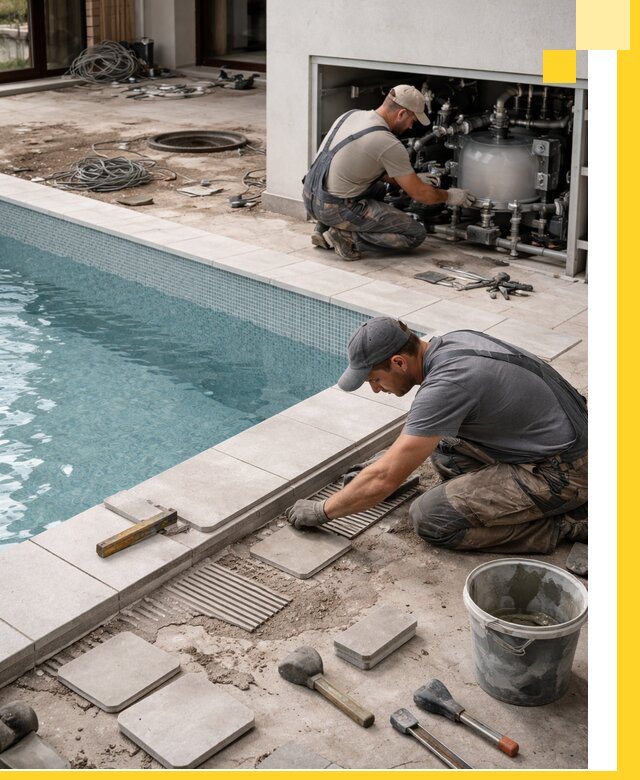 Строительство и монтаж бассейнов в коттедже в Владикавказе