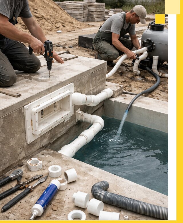 Строительство скиммерных бассейнов под ключ в Владикавказе