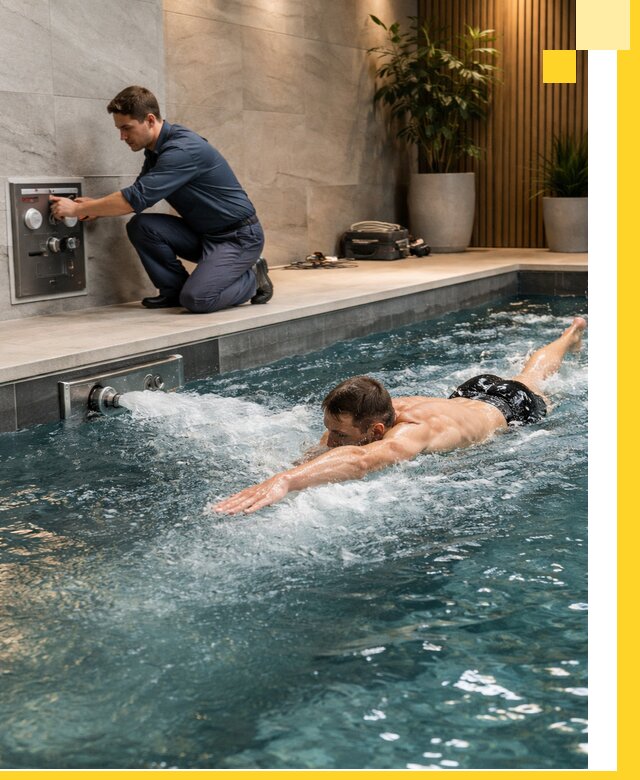 Проектирование и монтаж бассейнов с противотоком в Владикавказе