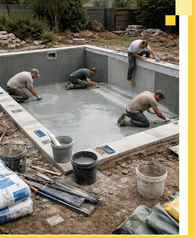 Изготовление и монтаж чаши бассейна под ключ в Владикавказе