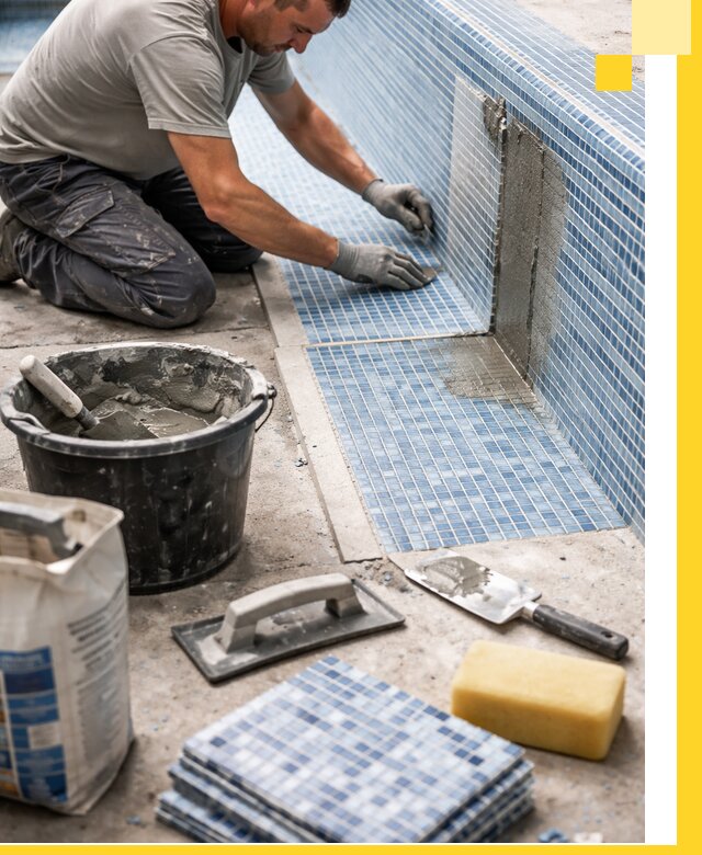 Укладка и ремонт мозаики для бассейнов под ключ в Владикавказе