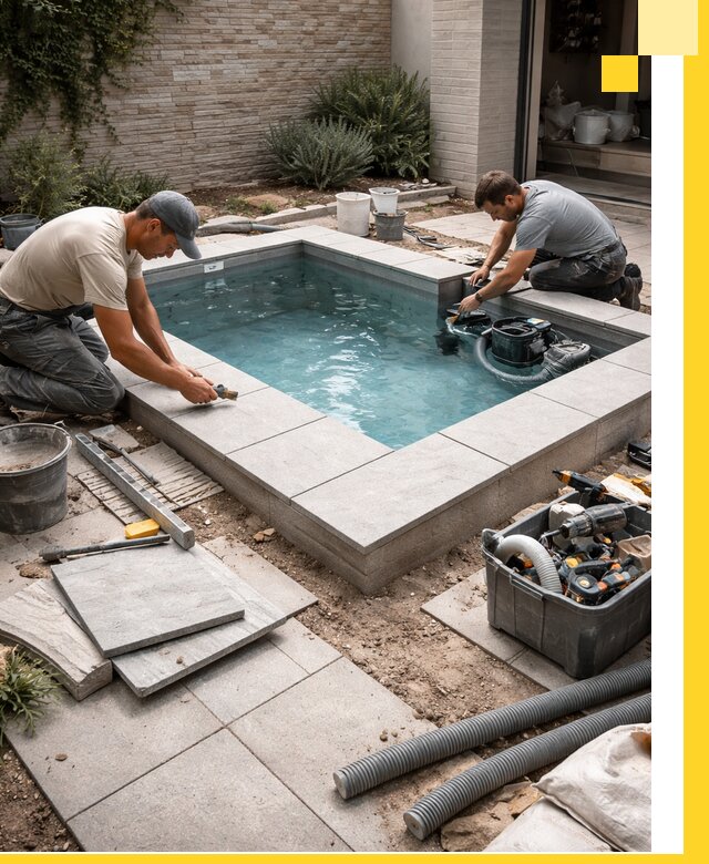 Мини бассейны под ключ в Владикавказе, дизайн и установка