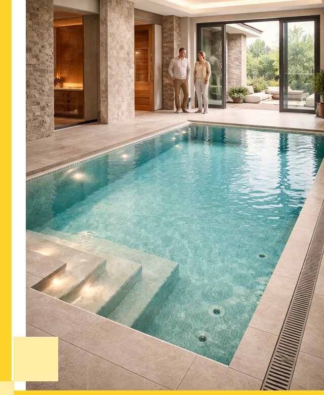 Бассейн во дворе в Владикавказе: проект, отделка от 1236960 р. | ЭриданВкз