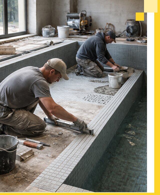 Строительство бассейна в частном доме в Владикавказе под ключ