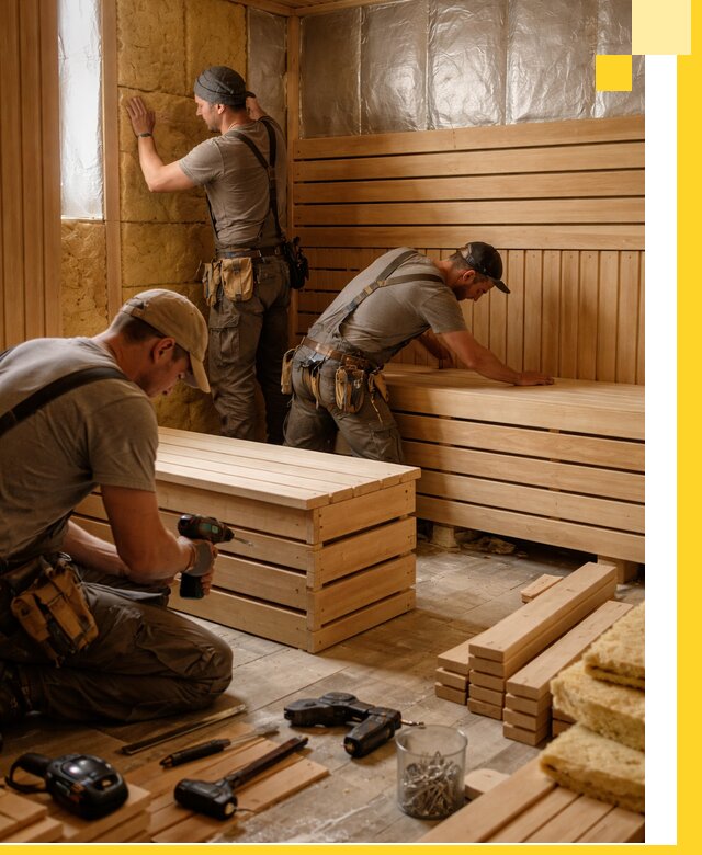 Профессиональное строительство саун под ключ в Владикавказе