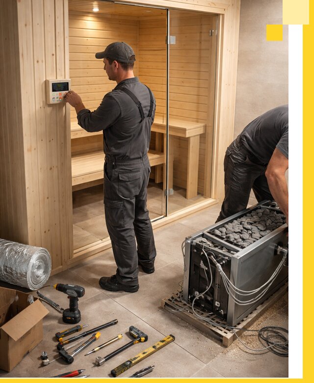 Поставка, установка и монтаж электрических саун в Владикавказе