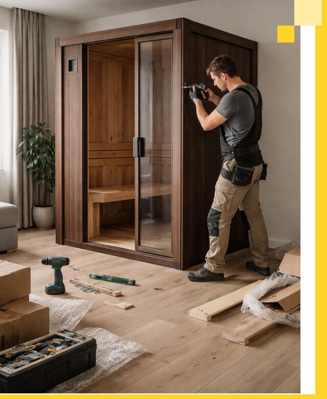 Установка и производство мини саун под ключ в Владикавказе