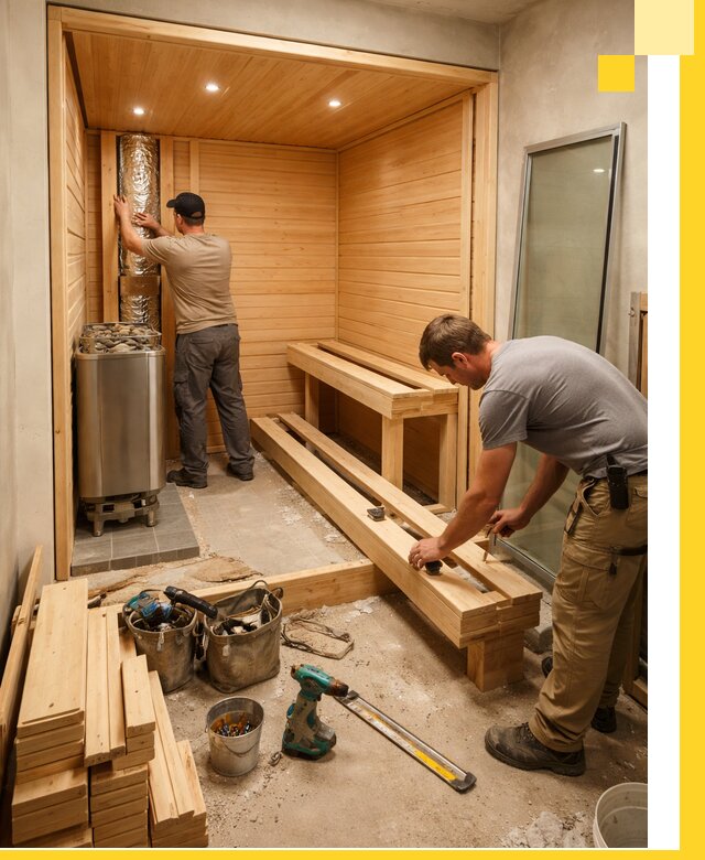 Проектирование и установка домашних саун под ключ в Владикавказе