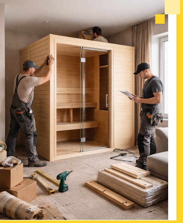 Установка и благоустройство саун в квартире в Владикавказе