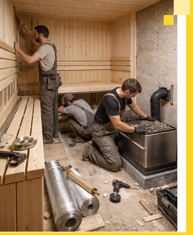 Индивидуальные сауны на заказ в Владикавказе под ключ, проект и монтаж