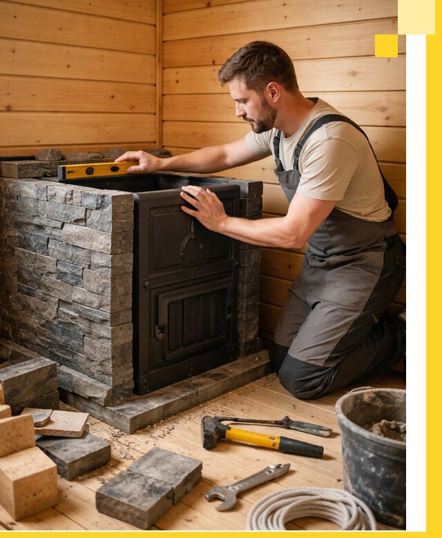 Производство и установка печей для саун под ключ в Владикавказе