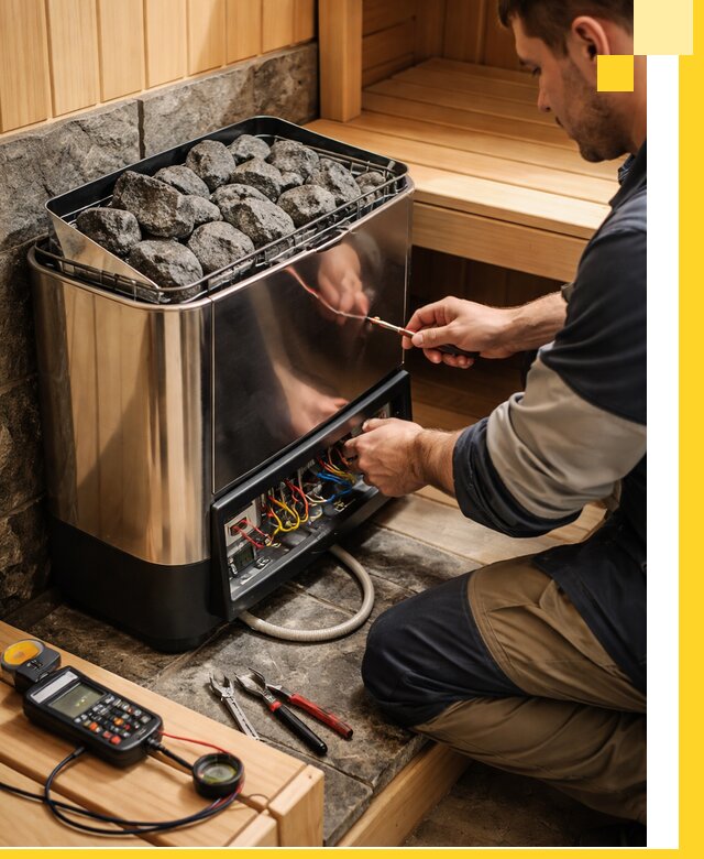 Продажа и установка электрокаменок для саун в Владикавказе