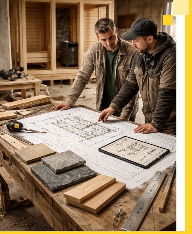 Проекты бань под ключ и планы строительства в Владикавказе