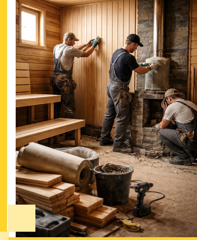 Ремонт бань под ключ в Владикавказе от 46386 р. | ЭриданВкз