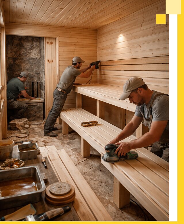 Профессиональная отделка бань в Владикавказе под ключ, с гарантией