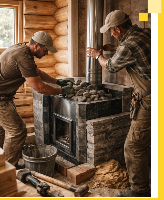 Строительство и отделка русских бань под ключ в Владикавказе