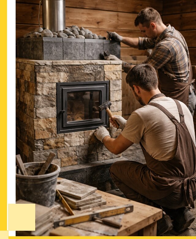 Облицовка банной печи в Владикавказе от 15462 р. | ЭриданВкз