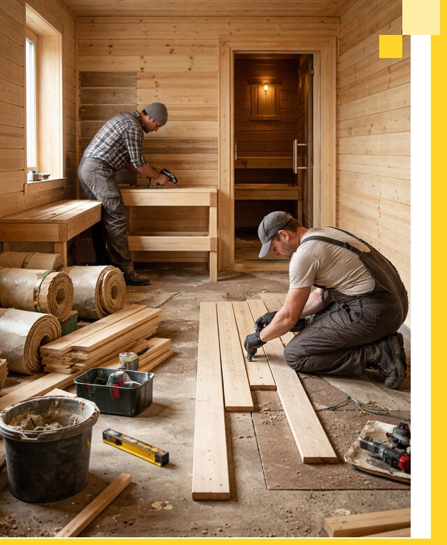 Индивидуальный проект бани с комнатой отдыха под ключ в Владикавказе