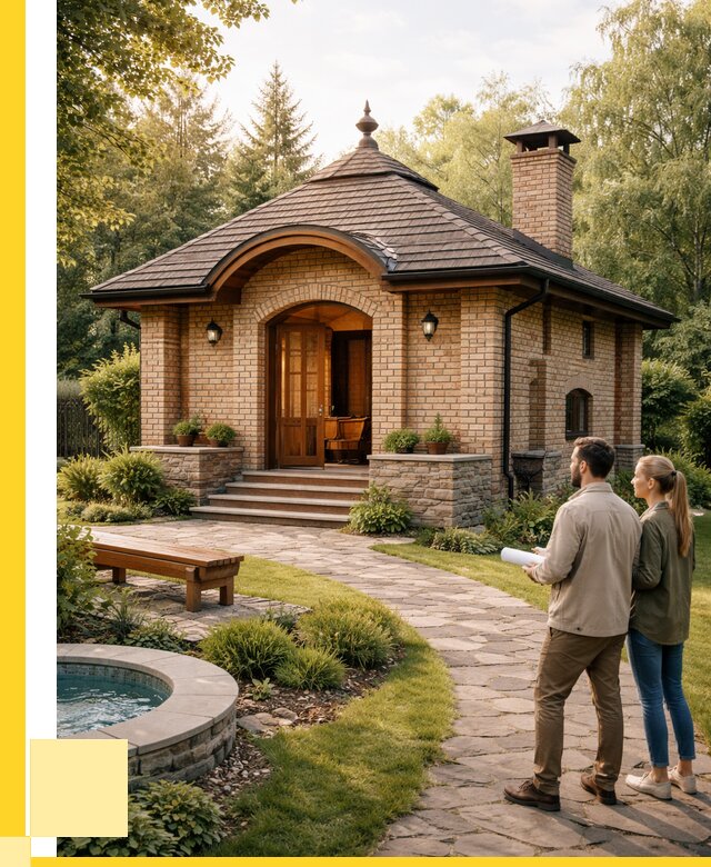 Проект кирпичной бани в Владикавказе от 30924 р. | ЭриданВкз