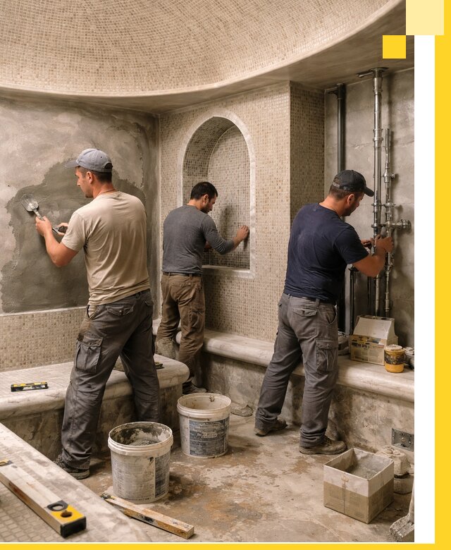 Профессиональный монтаж хамамов под ключ в Владикавказе с гарантией