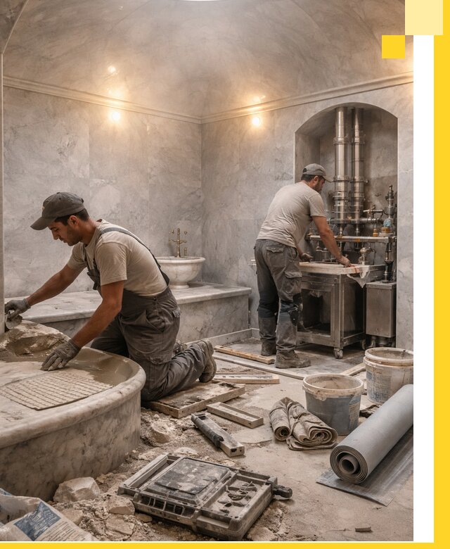 Строительство турецких бань хаммам под ключ в Владикавказе