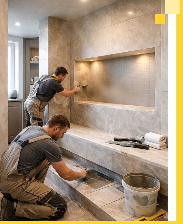 Профессиональное строительство хамама в квартире в Владикавказе